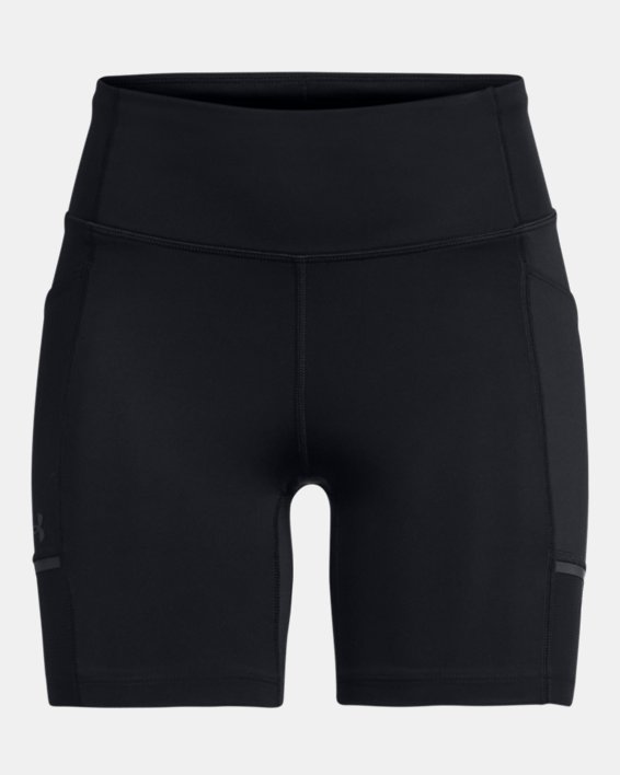 Shorts de 15 cm (6 in) UA Launch Tight para mujer, Black, pdpMainDesktop image number 4